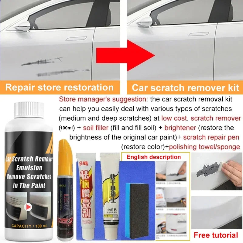 Restore Your Ride's Glory: Ultimate Car Scratch Remover & Swirl Repair Solution!