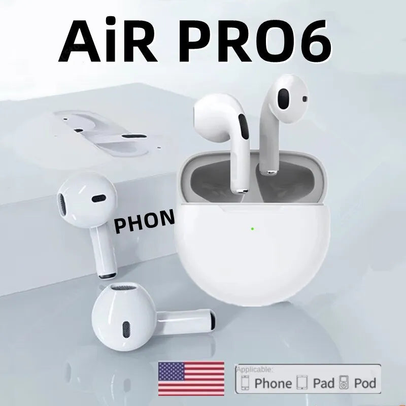 Experience True Wireless Freedom: Original Pro 6 TWS Bluetooth Earphones