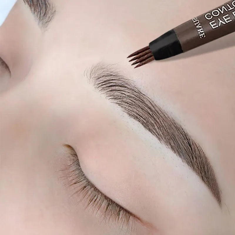 Achieve Flawless Brows with the Ultimate 4-Point Waterproof Eyebrow Pencil!