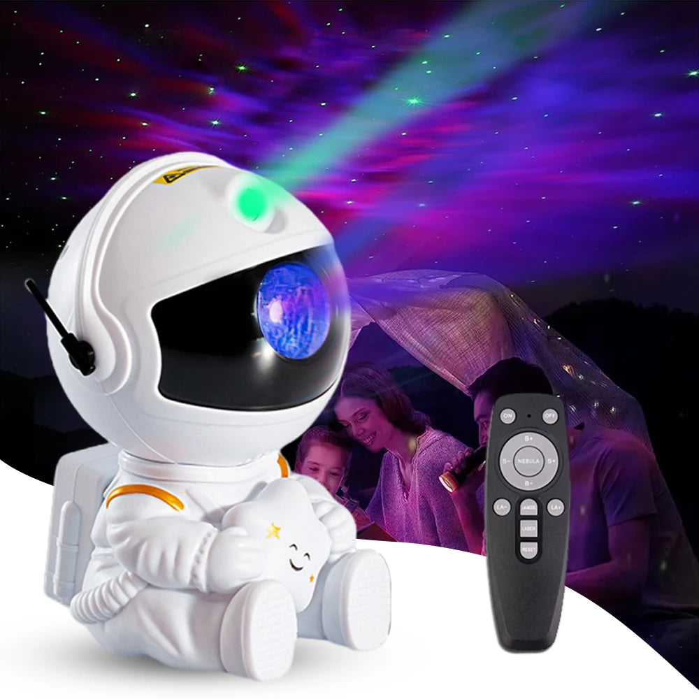 Explore the Cosmos: Galaxy Star Astronaut Projector LED Night Light for Magical Nights!