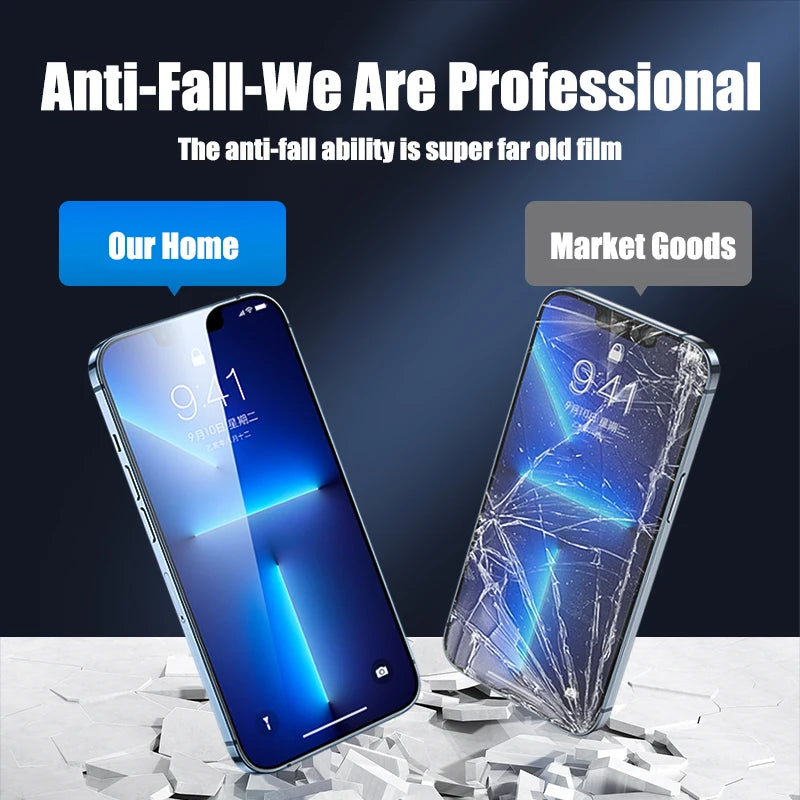 Ultimate Protection: 4PCS Full Cover Tempered Glass for Your iPhone