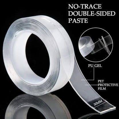 Revolutionize Your Space with Nano Tape 1/3/5m : The Ultimate Double-Sided Adhesive Solution! - Beryl Gadgets