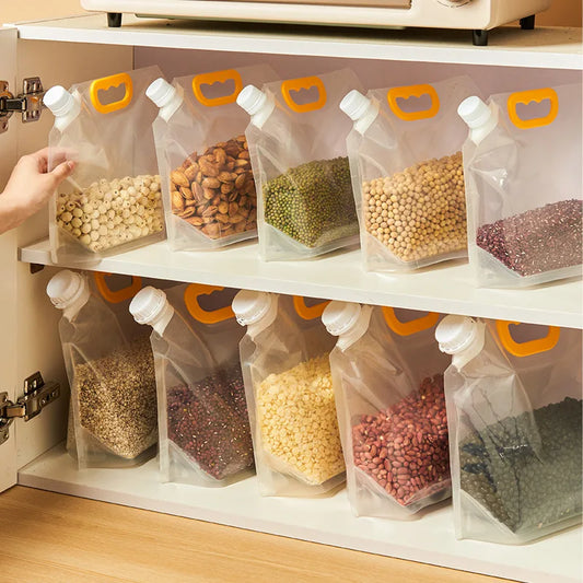Keep Your Grains Fresh: Portable Insect-Proof & Moisture-Proof Storage Bags!